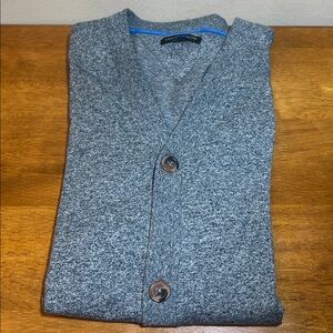 Vince Camuto Marled Navy Button-Up Cardigan Size XL